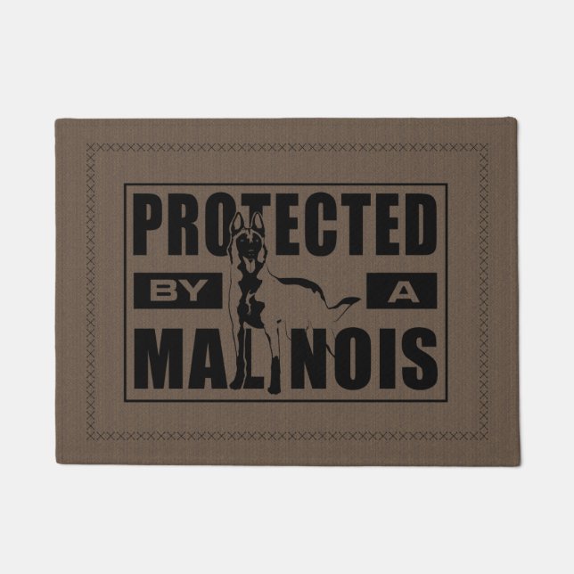 Malinois - Belgian shepherd -Mechelaar Doormat (Front)