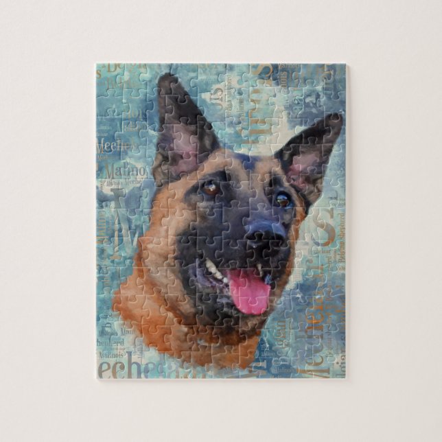 Malinois  - Belgian shepherd - Mechelaar Jigsaw Puzzle (Vertical)
