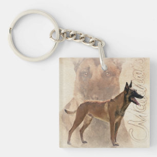 Malinois  - Belgian shepherd - Mechelaar Key Ring