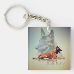 Malinois - Belgian shepherd -Mechelaar -Maligator Key Ring