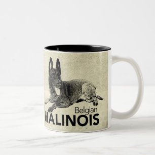Malinois - Belgian shepherd -Mechelaar -Maligator Two-Tone Coffee Mug
