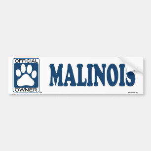 Malinois Blue Bumper Sticker
