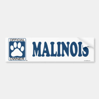 Malinois Blue Bumper Sticker