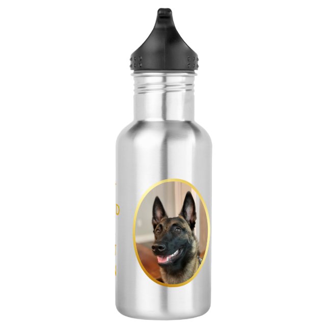 Malinois Dog 532 Ml Water Bottle (Right)