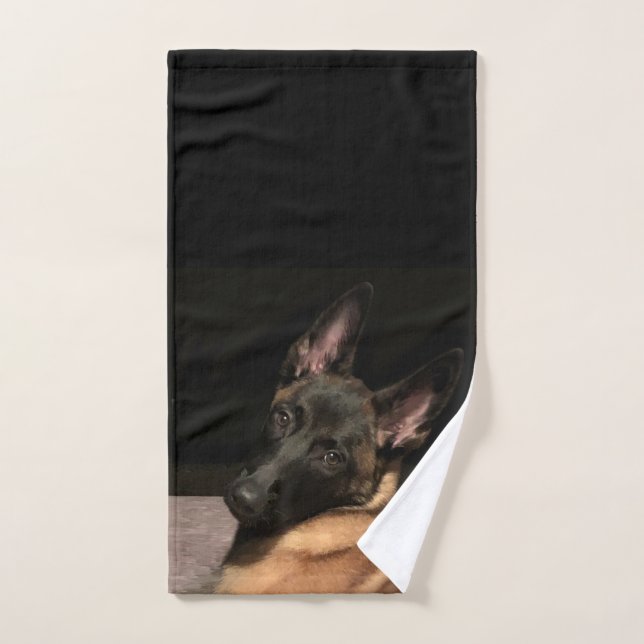 Malinois Dog Bath Towel Set (Hand Towel)