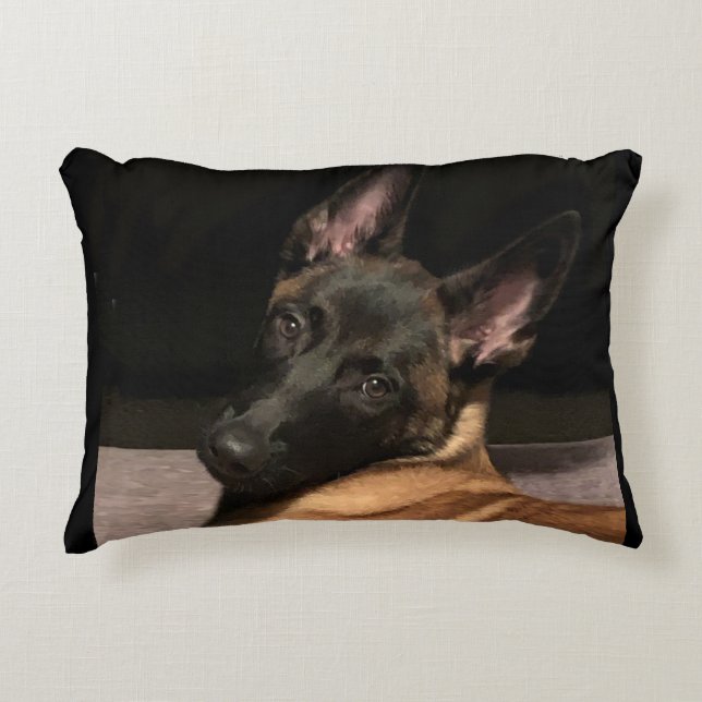 Malinois Dog Decorative Cushion (Front)