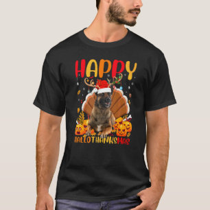 Malinois Dog  Happy Malinois Hellothanksmas T-Shirt