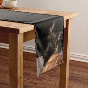Malinois Dog Short Table Runner