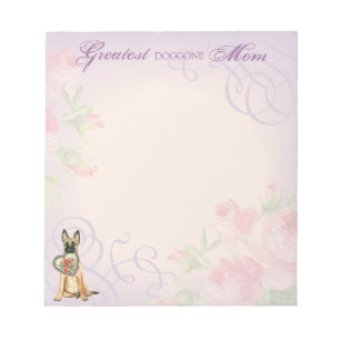 Malinois Heart Mum Notepad