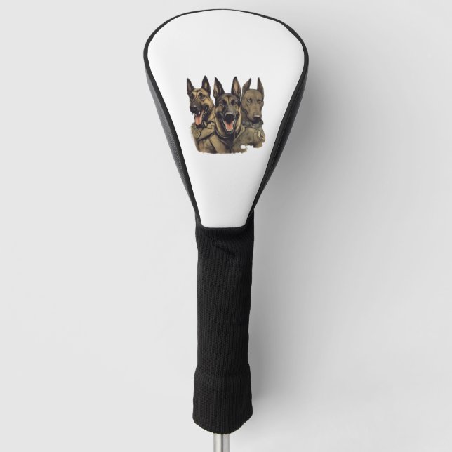 Malinois K-9 patrol dogs   Golf Head Cover (Front)