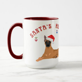 Malinois Santa's Helper Mug