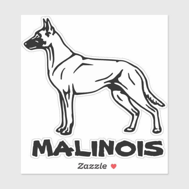 Malinois Shepherd Car Sticker (Sheet)
