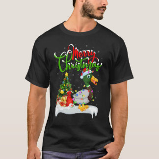 Mallard Bird   Xmas Decorations Santa Mallard Chri T-Shirt