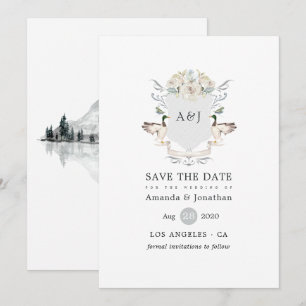 Mallard Crest Waterfront Elegant Lake Wedding Save The Date