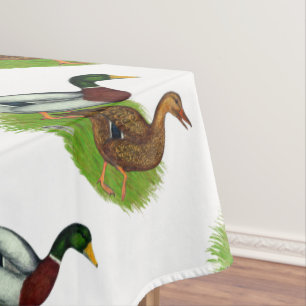 Mallard Drake and Duck Tablecloth