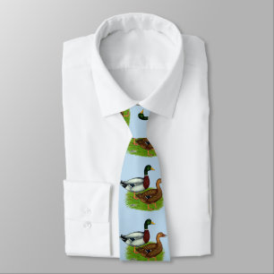 Mallard Drake and Duck Tie