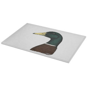 Mallard Drake Head Cutting Board