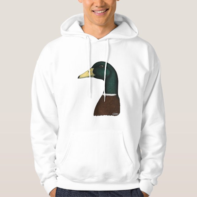 Mallard Drake Head Hoodie (Front)