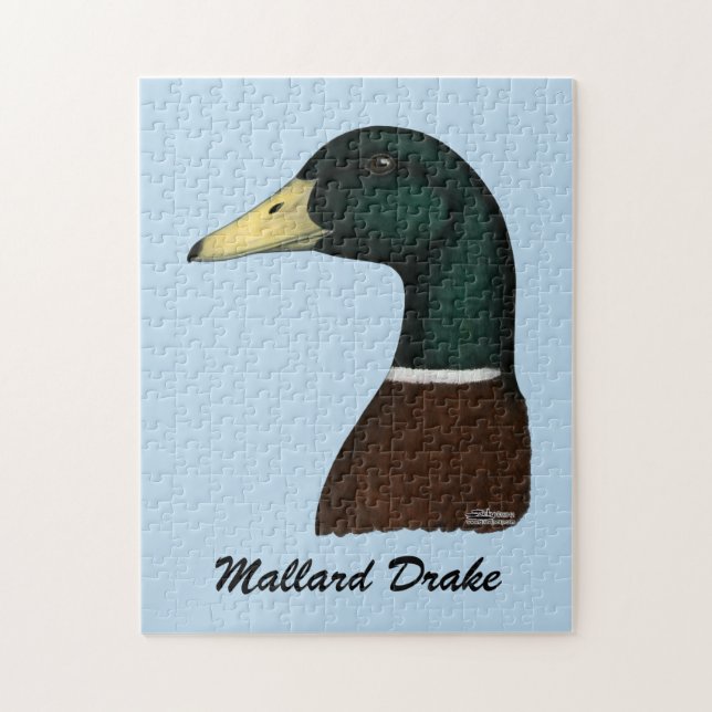 Mallard Drake Head Jigsaw Puzzle (Vertical)