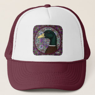 Mallard Drake Mosaic Circle Trucker Hat