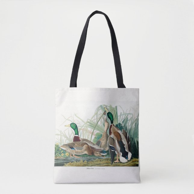 Mallard Duck, 1834, From the Birds of America Tote Bag (Front)
