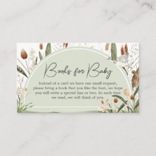 Mallard Duck Baby Shower Books for Baby Enclosure Card