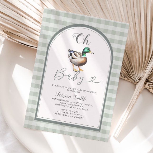 Mallard Duck Baby Shower  Invitation (Creator Uploaded)