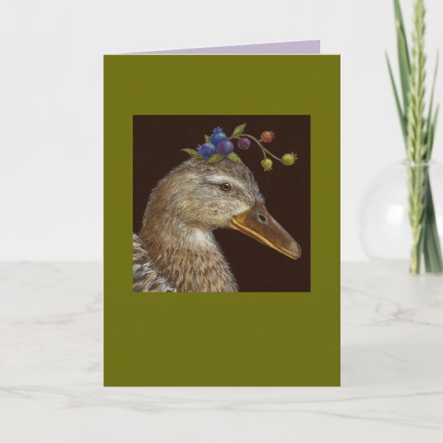 Mallard duck card (Front)
