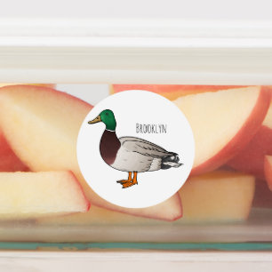 Mallard duck cartoon illustration