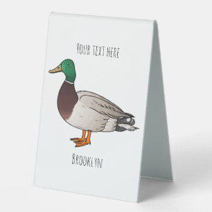 Mallard duck cartoon illustration