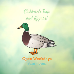 Mallard duck cartoon illustration