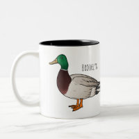 Mallard duck cartoon illustration 