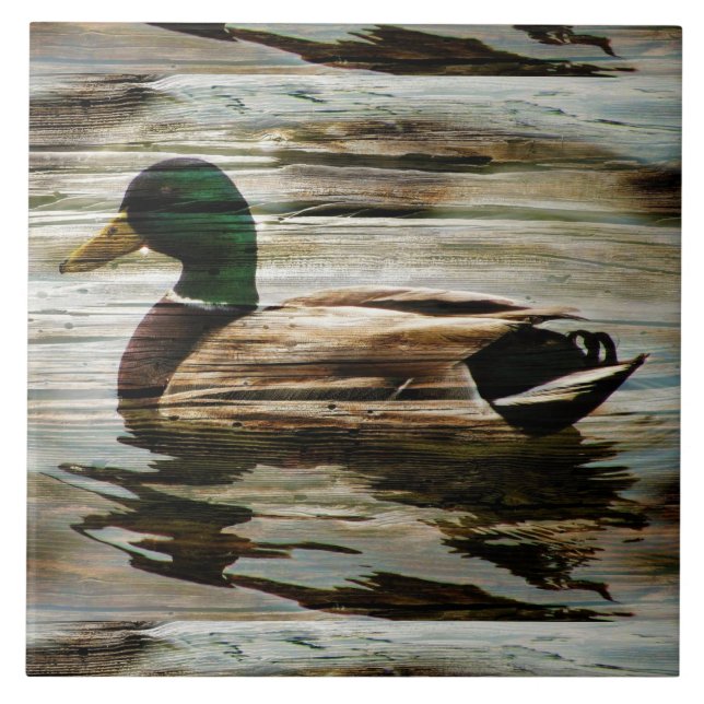 Mallard Duck Ceramic Tile (Front)