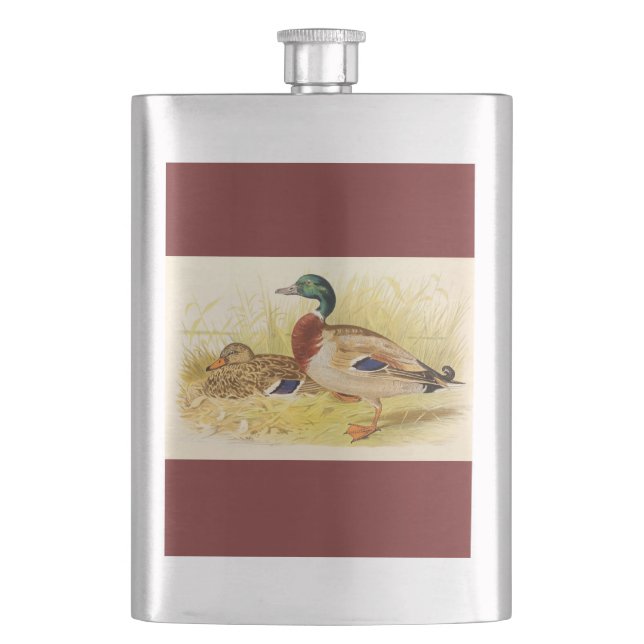 Mallard Duck Classic Flask (Front)