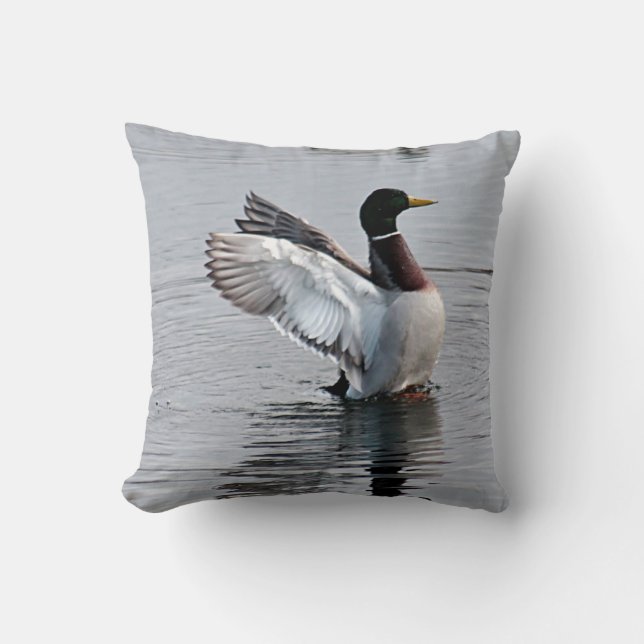 Mallard duck cushion (Front)
