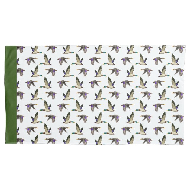Mallard Duck Decorative  Pillowcase (Front-Left)