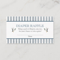 Mallard Duck Diaper Raffle baby shower Insert