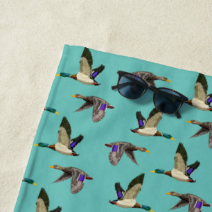Mallard Duck Enthusiasts Beach Towel