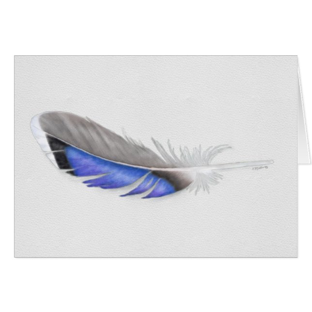 Mallard Duck Feather Watercolor (Front Horizontal)