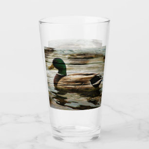 Mallard Duck Glass