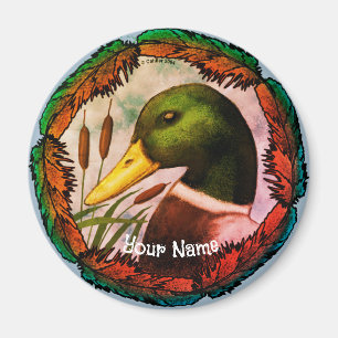 Mallard Duck Head Magnet