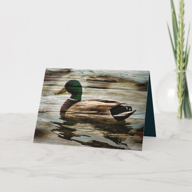Mallard Duck Holiday Card (Front)