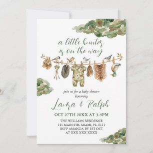 Mallard Duck Hunting Boy Baby Shower  Invitation