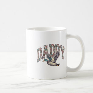 Mallard Duck Hunting Dad Retro Camouflage Daddy Fa Coffee Mug