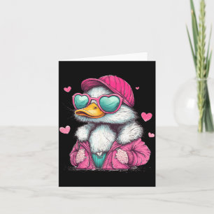 Mallard Duck Hunting Funny Valentine's Day Heart G Card