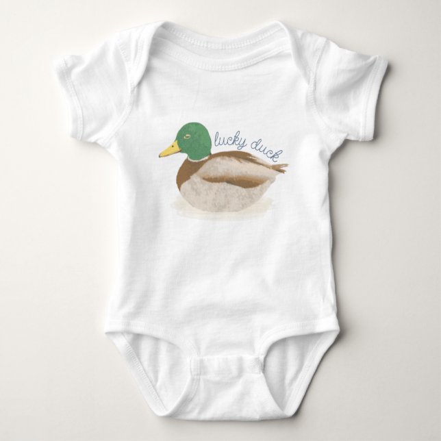 Mallard Duck Hunting Future Duck Hunter Baby Bodysuit (Front)