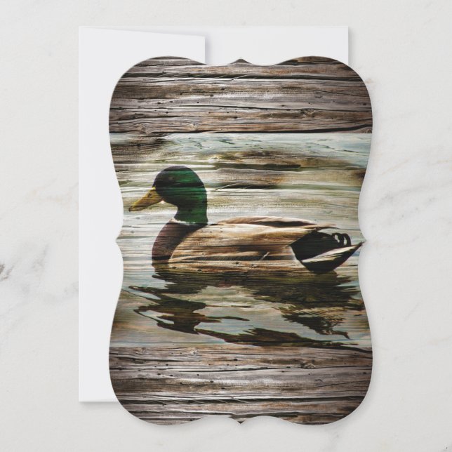 Mallard Duck Invitation (Front)