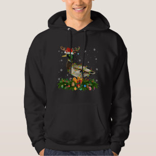 Mallard Duck Lover Reindeer Santa Hat Mallard Chri Hoodie