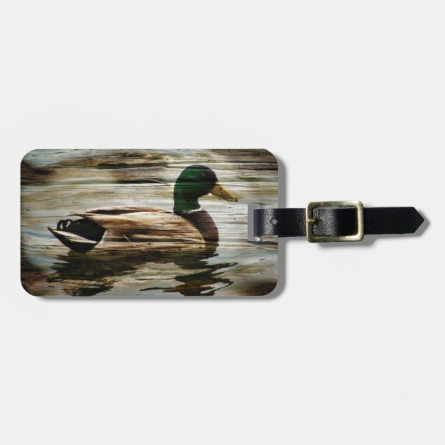 Mallard Duck Luggage Tag (Front Horizontal)