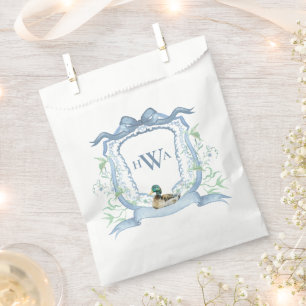 Mallard Duck Monogram Favour Bag